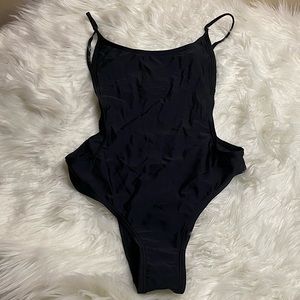 SunnyCo size small 1 piece black swimsuit